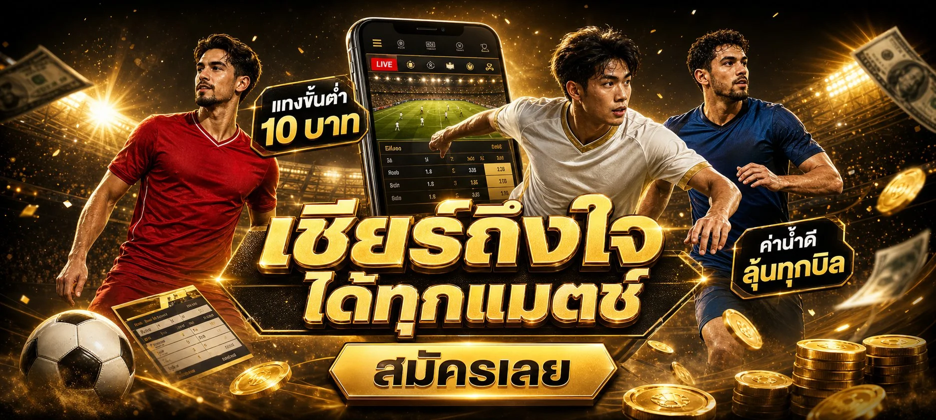 หน้าแทงบอลออนไลน์เว็บตรง ราคาน้ำดี ครบทุกลีก ดูบอลสด